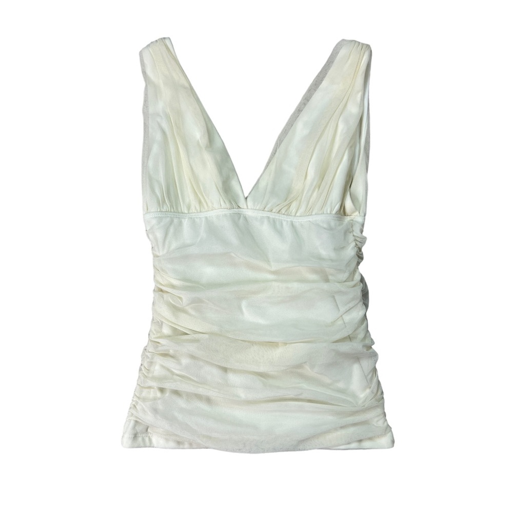Ruched V Neck Top